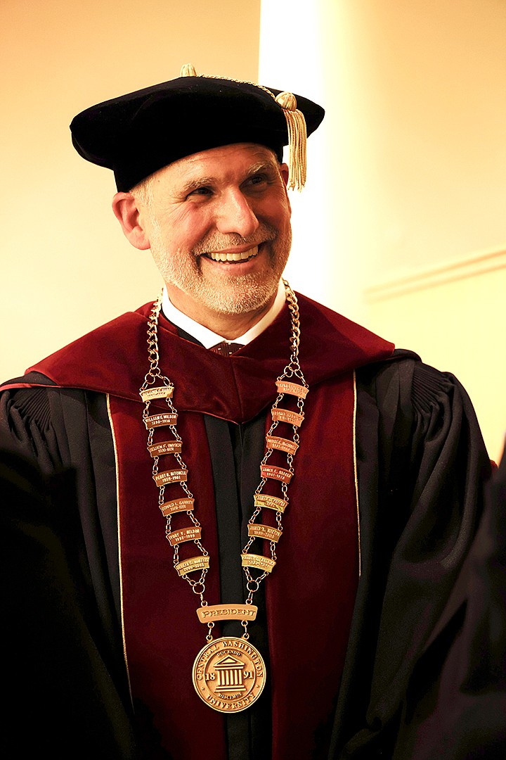 Jim Wohlpart is Central Washington University's 15th president and was formally installed to that office Thursday.