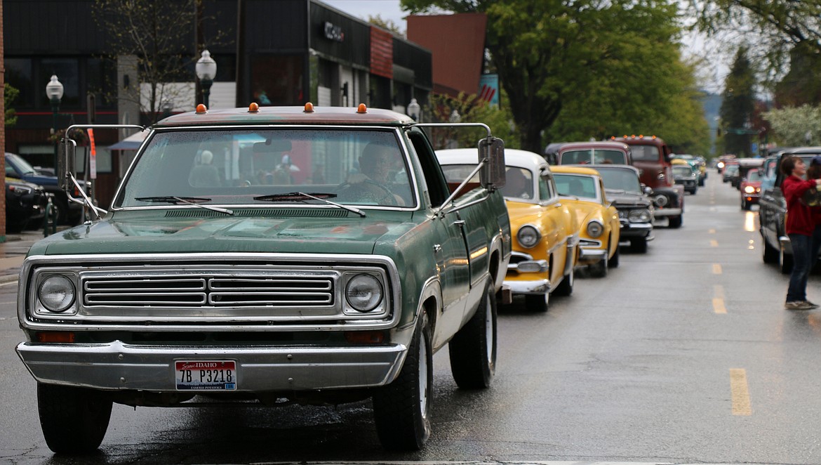 Participants have fun as the Lost in the '50s car parade returned to the streets of Sandpoint on Friday.