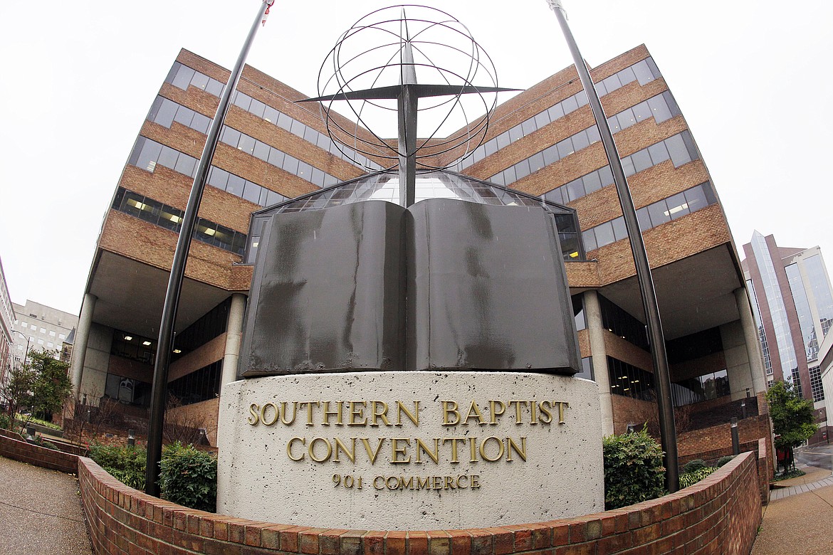 This Wednesday, Dec. 7, 2011 file photo shows the headquarters of the Southern Baptist Convention in Nashville, Tenn. Leaders of the SBC, America's largest Protestant denomination, stonewalled and denigrated survivors of clergy sex abuse over almost two decades while seeking to protect their own reputations, according to a scathing 288-page investigative report issued Sunday, May 22, 2022. (AP Photo/Mark Humphrey, File)