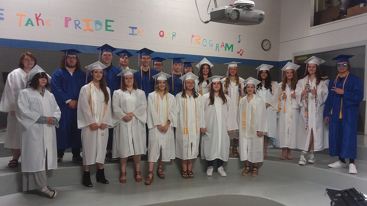 Superior High School's Class of 2022 graduates celebrate following a commencement ceremony on Saturday. (Photo provided)