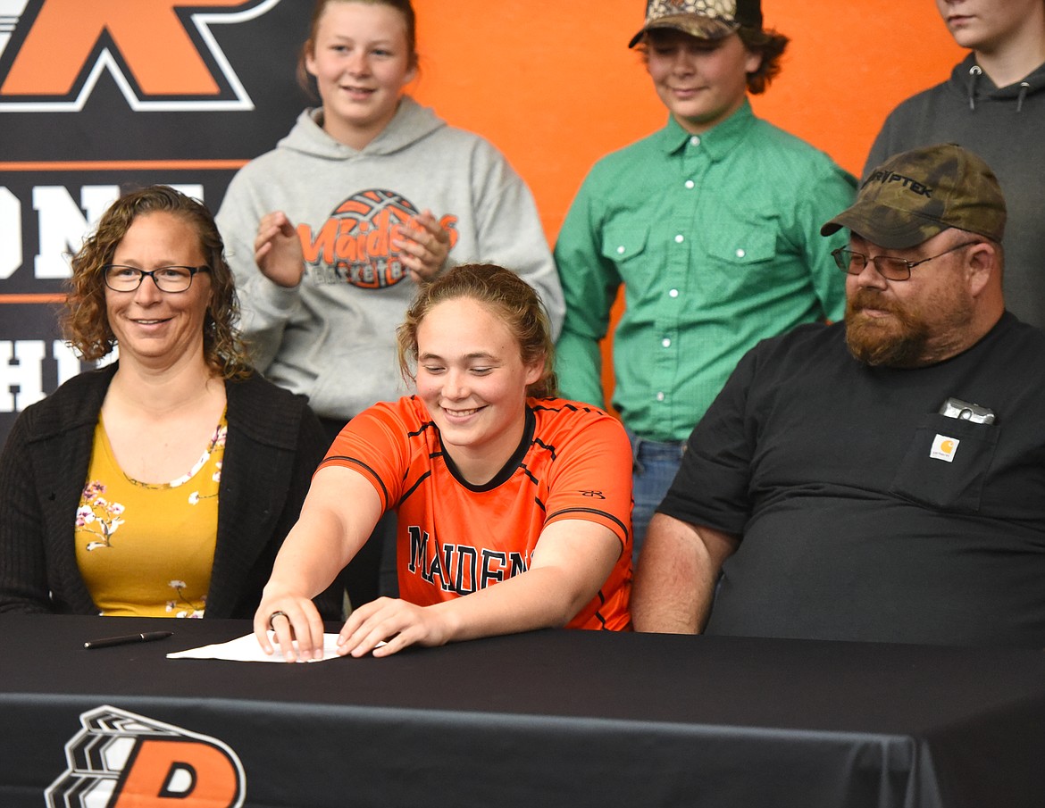 Hailey Webster recently committed to play softball for Itasca Community College in Grand Rapids, Minn. (Scot Heisel/Lake County Leader)