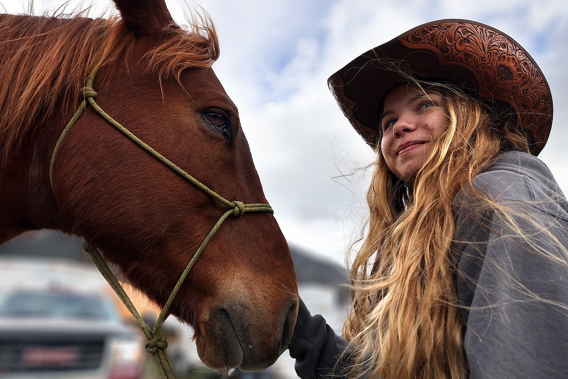 Whitefish's Hannah Boll has learned a lot since attending her first 4H horse packing meeting four years ago. (Jeremy Weber/Daily Inter Lake)