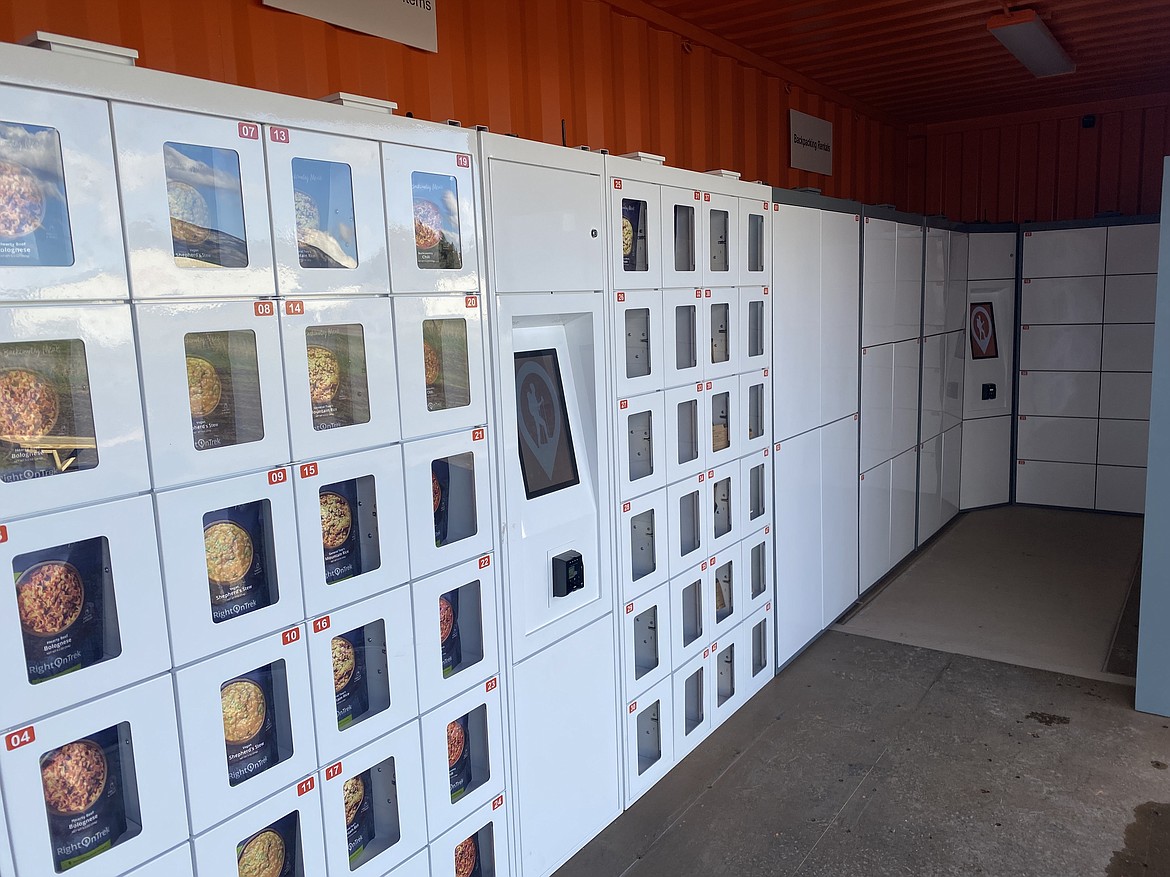 The Wilderness Edge, created by Right On Trek, is essentially an oversized vending machine for outdoor gear rental and meal purchases. It is located at 1010 Conn Road in Columbia Falls. (Courtesy photo)