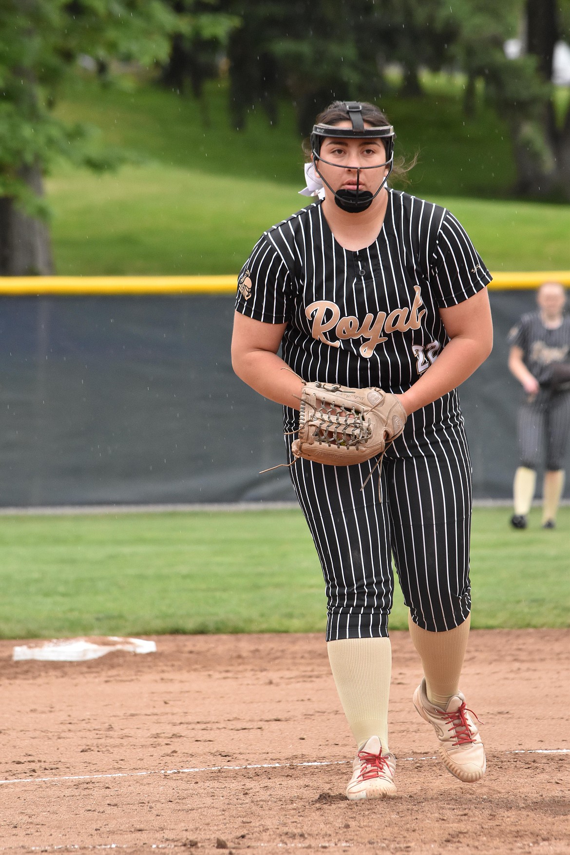 Madison Ortega-Sanchez pitched all six innings for the Lady Knights in the matchup against Castle Rock.