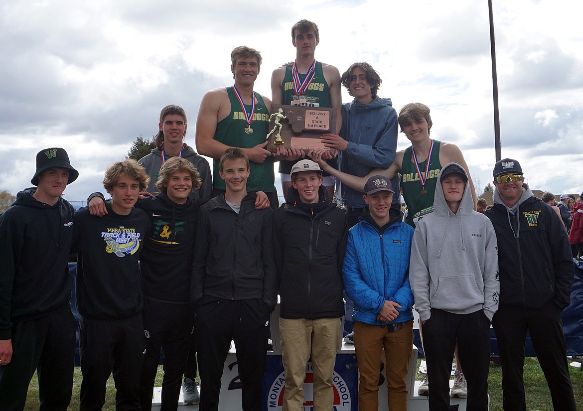 The Whitefish boys track team took third place at the Class A State meet held Friday and Saturday in Butte. (Matt Weller photo)
