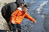 Wahluke elementary students release salmon into the wild