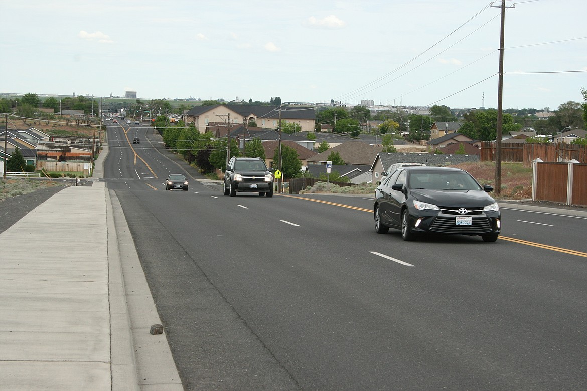 Cars on Valley Road. A project to repave the road from Paxson Drive to Stratford Road begins Monday.