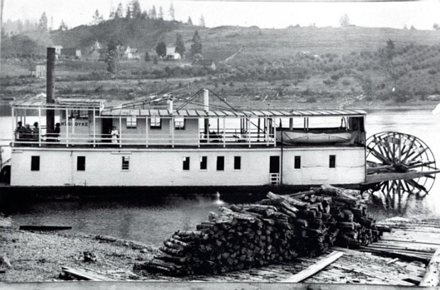 The Klondyke at Rollins Bay around 1905 (photo provided by The Montana Memory Project)