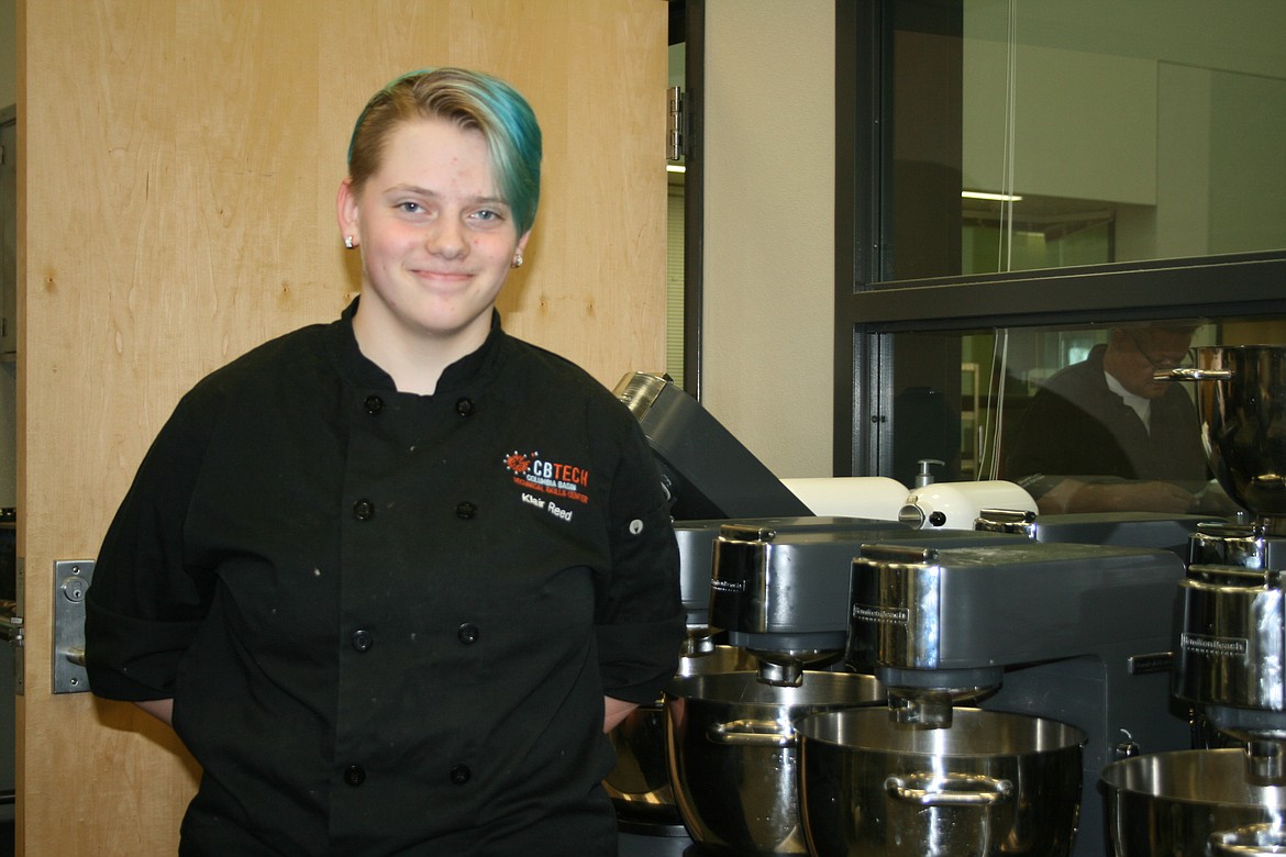 Clair Reed, a student at Columbia Basin Technical Skills Center, finished third in the SkillsUSA baking competition.