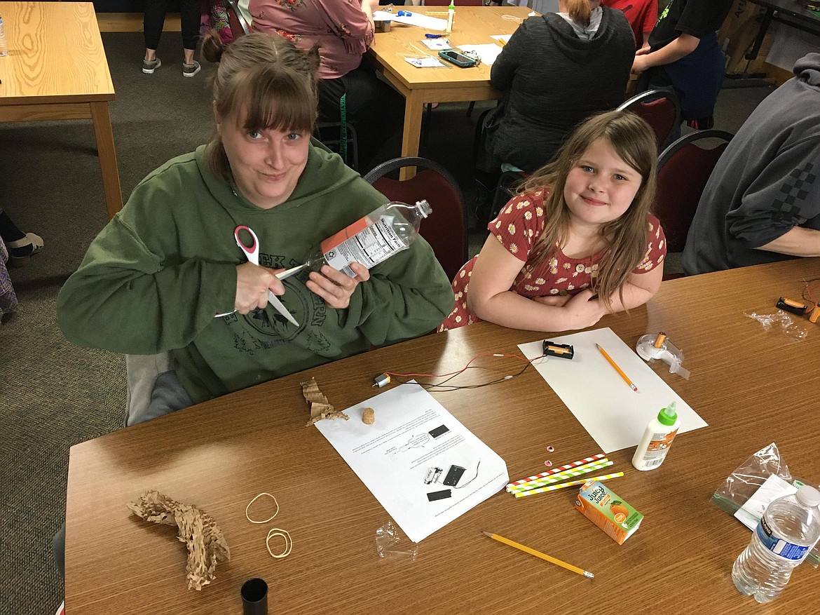A Pinehurst Elementary School student builds junk bots in the Think, Make, Create Lab.