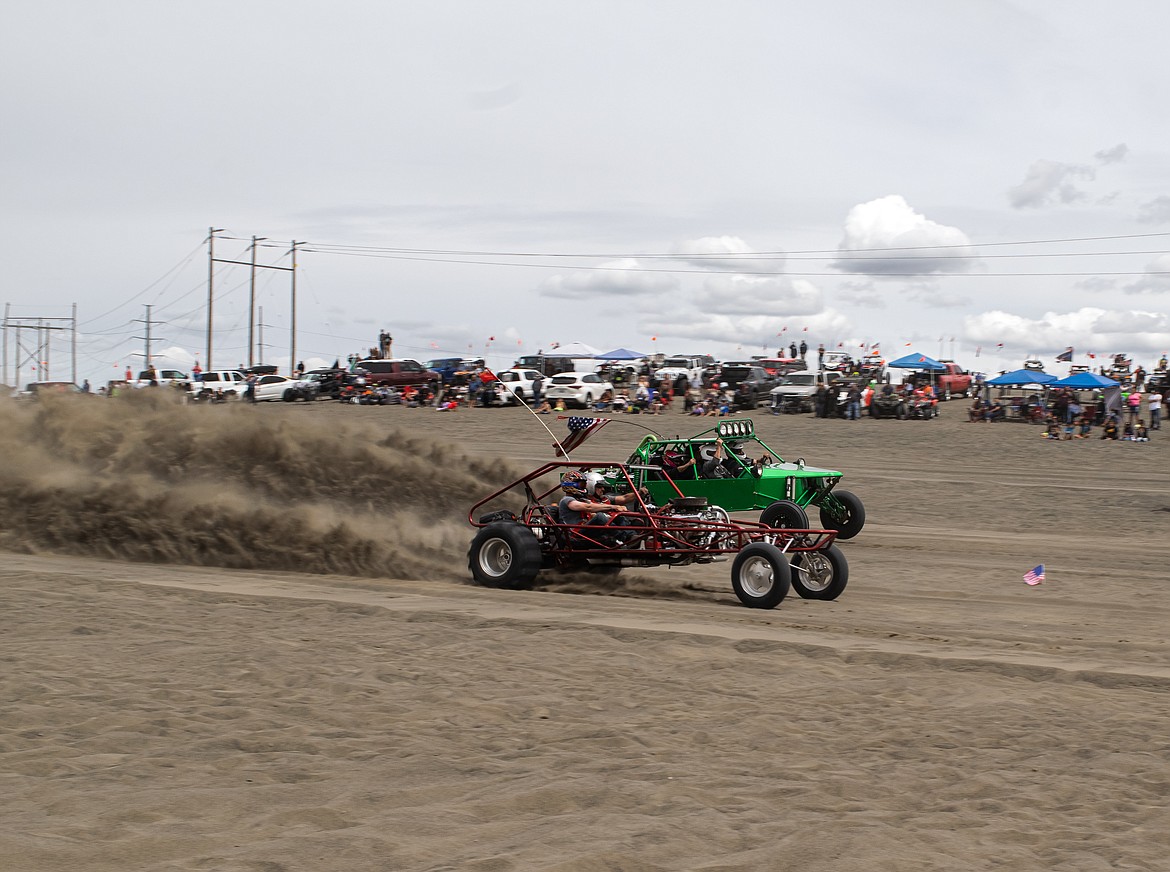 Dirt was flying as competitors fought for bragging rights during the Run What Ya Brung Sand Drag.