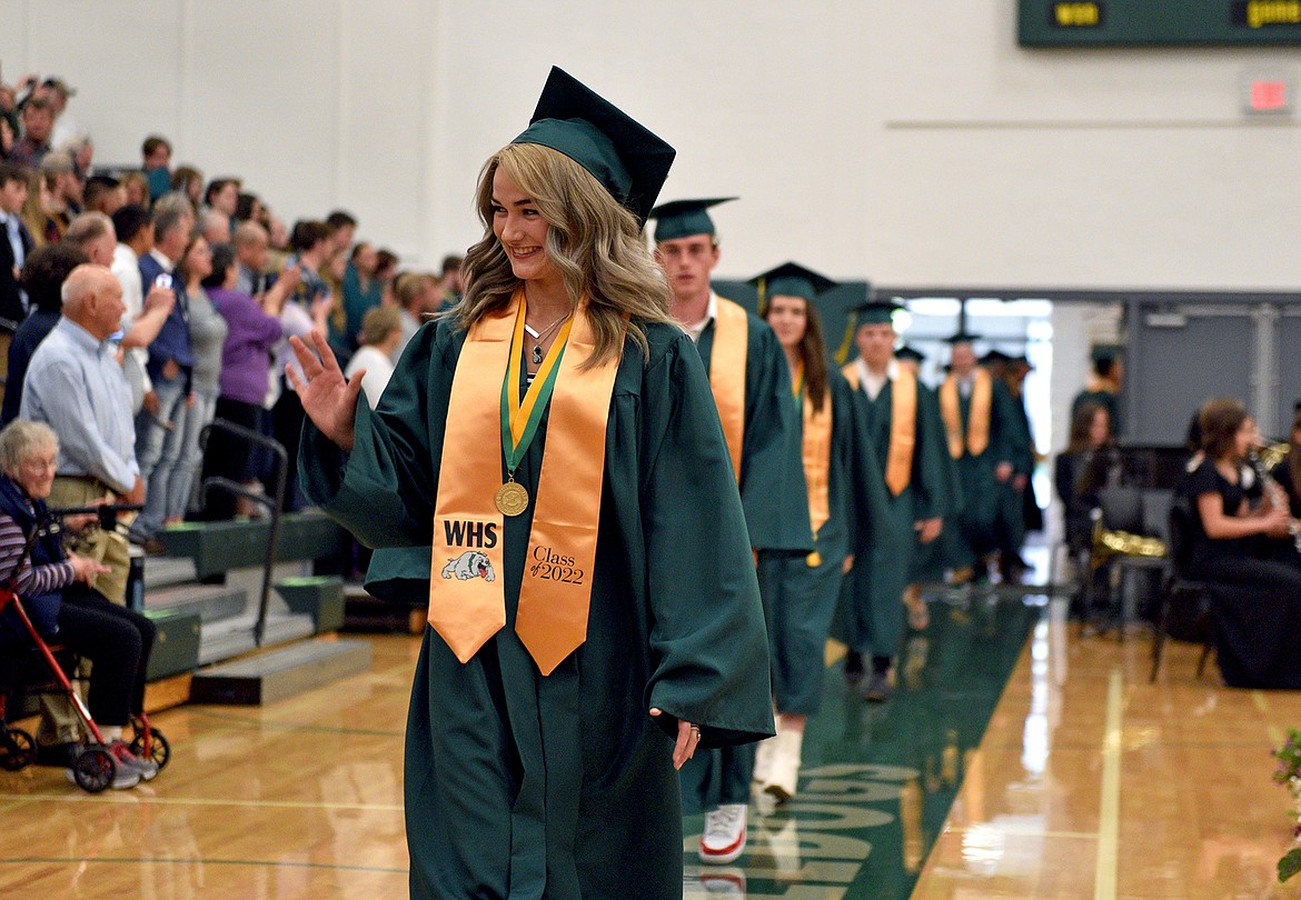 Whitefish High School graduated 131 seniors with the Class of 2022 Saturday during a commencement ceremony at the high school gym. (Whitney England/Whitefish Pilot)