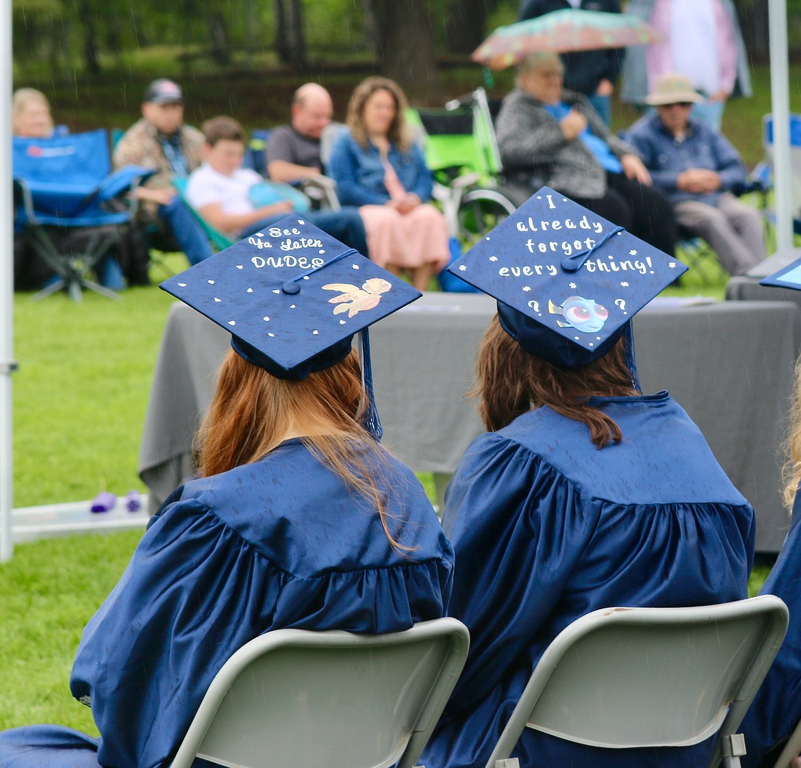 Some fun decorated caps from the Class of 2022 at the June 4, graduation.