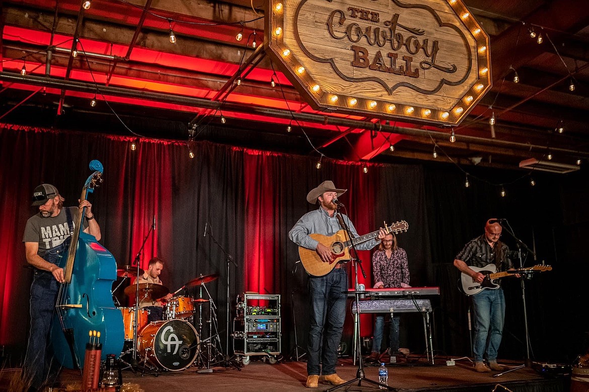 The Colby Acuff Band performs May 20 during the 2022 Cowboy Ball at the Kootenai County Fairgrounds. This year's event bucked fundraising records to gross $222,000 that will support area youth scholarships and capital improvements at the fairgrounds.