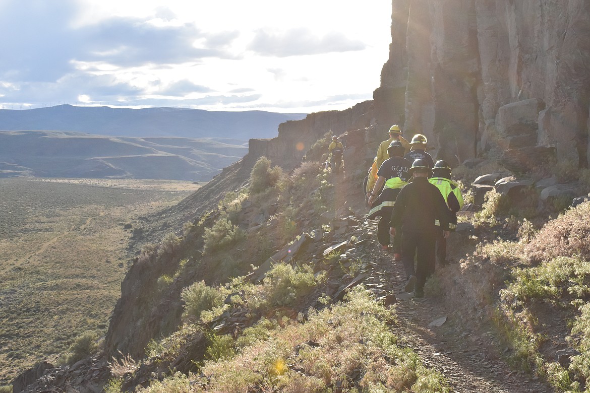 Frenchman Coulee has very rugged terrain, narrow trails, cliffs, and shale, which makes it an area difficult for first responders to navigate when needed.