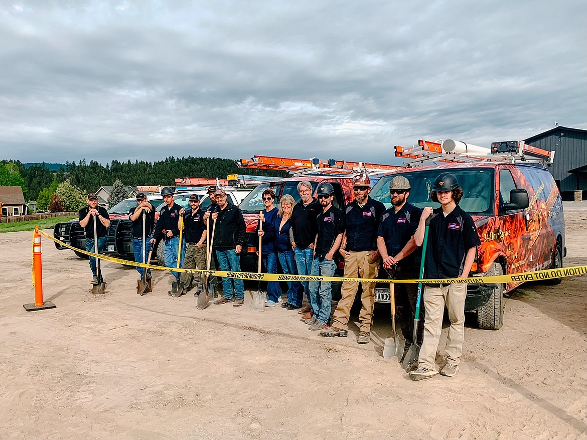 Bill’s Superheat owners Bill and Lisa Burton broke ground June 2 on their new headquarters building at 172 Frontage Rd in Kalispell.