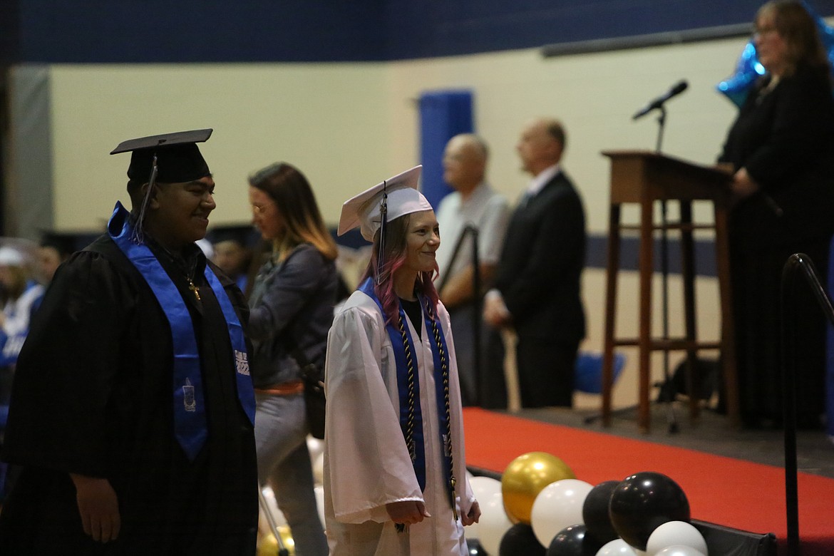 It was all smiles for the former students, as they prepared to walk the stage and enter adulthood.