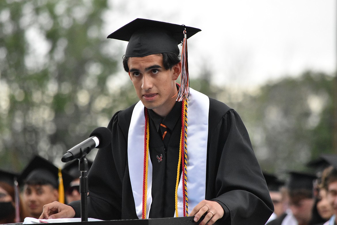 Student speaker Alejandro Ramirez.