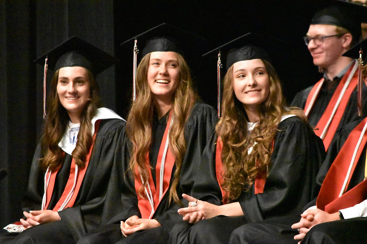 Many moments of the graduation ceremony brought smiles to the graduates' faces.