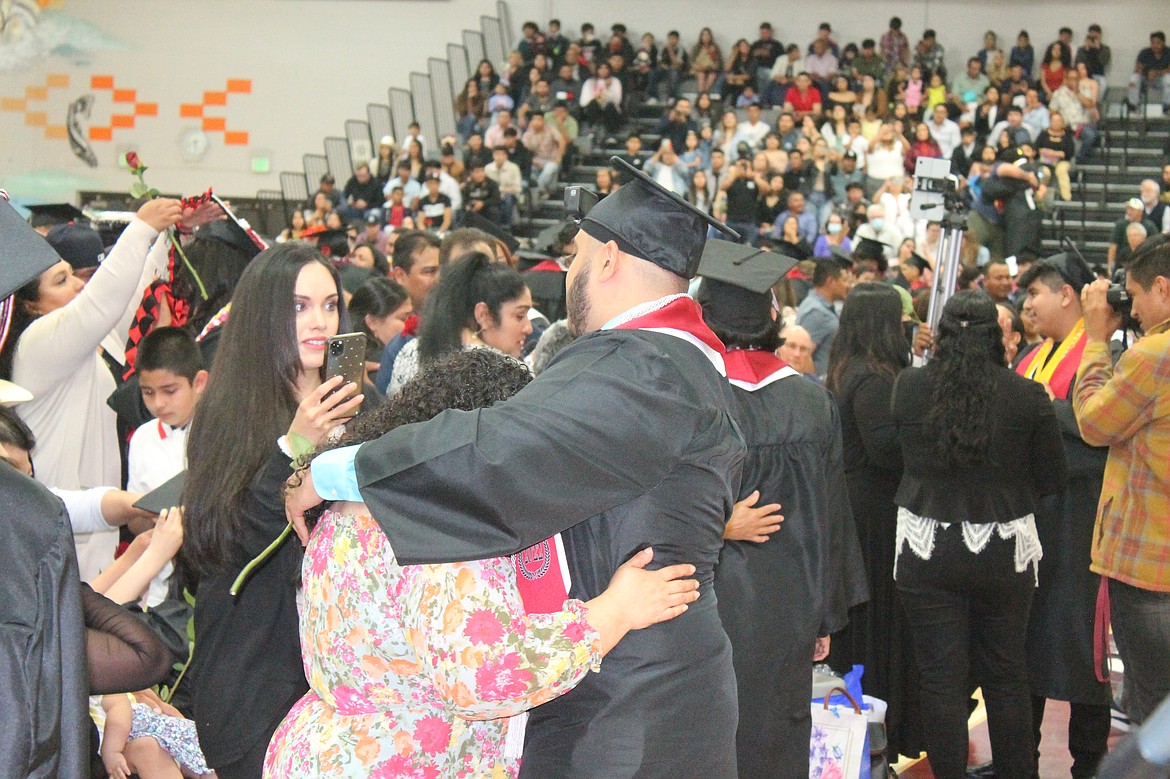 Hugs were a trend throughout the commencement and into the evening as Mattawa and the surrounding area celebrated the achievements of the class of 2022.