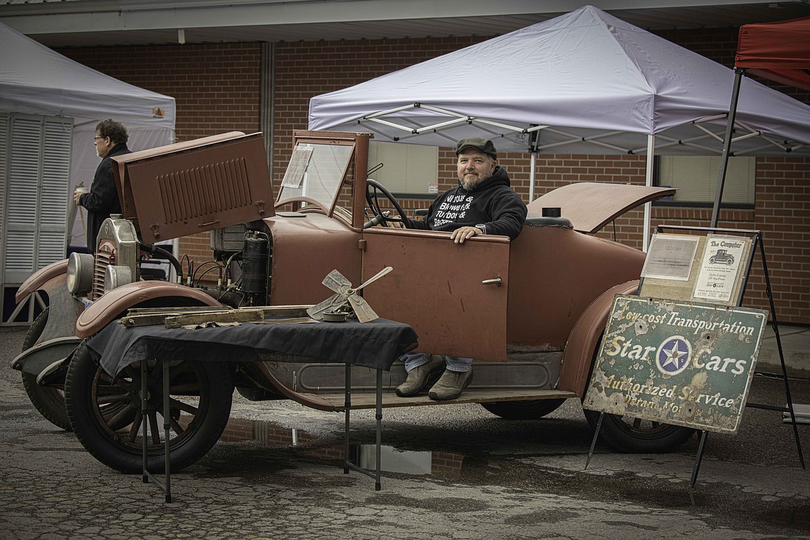 Brad Pride in his 1926 Star Coupe. (Tracy Scott/Valley Press)