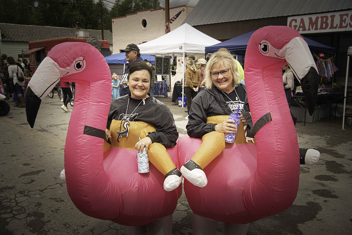 Trisha Johnson and Julie White at Homesteaders Days in Hot Springs. (Tracy Scott/Valley Press)
