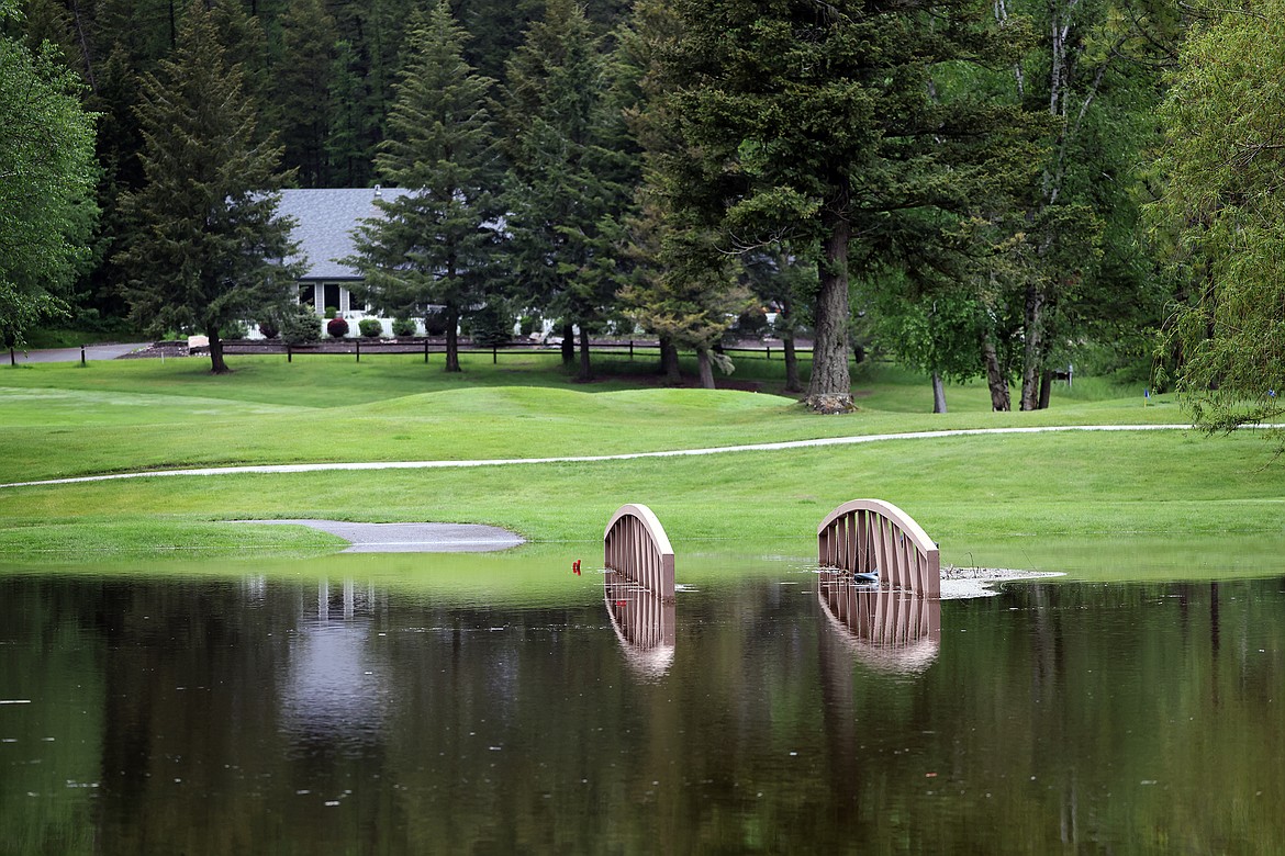 Flood waters cover Meadow Lake Golf Course in Columbia Falls Wednesday, June 15. (Jeremy Weber/Daily Inter Lake)