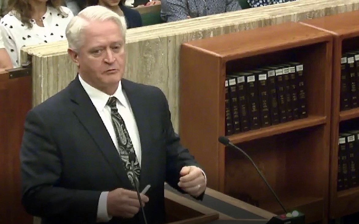 Kenneth Jorgensen of the Idaho Attorney General’s Office appeared before the Idaho Supreme Court to argue in favor of the appeal in State of Idaho vs. Daniel Lee Moore for the alleged murder of Dr. Brian Drake.