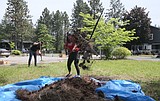 A beautiful day for helping out