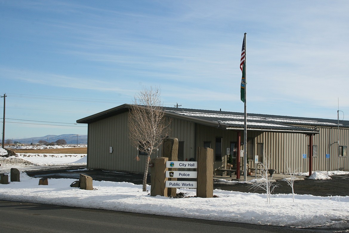 Royal City City Council members (pictured, Royal City City Hall) recently approved an agreement with the Royal School District for a school resource officer.