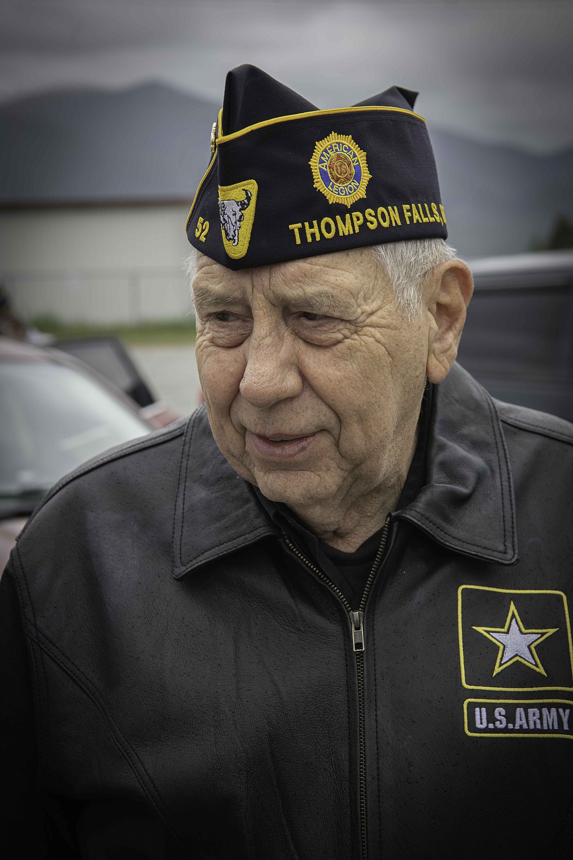 Thompson Falls American Legion Post 52 Commander Ken Matthiesen at a Flag Day ceremony last week. (Tracy Scott/Valley Press)