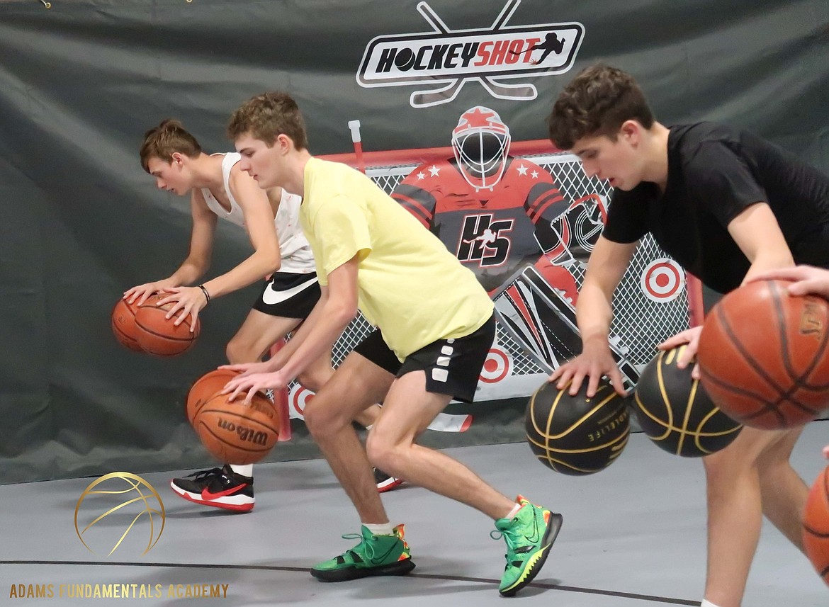 Participants in Adams Fundamentals Academy learn the little things when it comes to basketball, to be put together to grow their game.