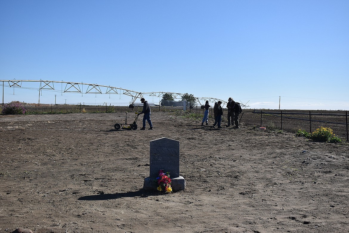 This cemetery, previously known as Mae Valley Cemetery, was home to one lone headstone on the three-fourths-acre lot until Ruth Hinen Latham placed stones where a handful of other graves are most likely hidden.