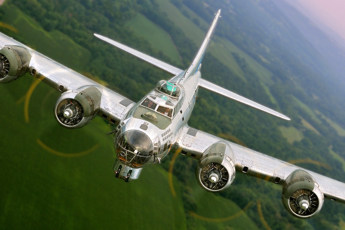 The B-17 Flying Fortress known as "Sentimental Journey" will land at Glacier International Airport later this week and be available for both ground tours and flights. (Photo courtesy The Airbase Arizona Flying Museum)