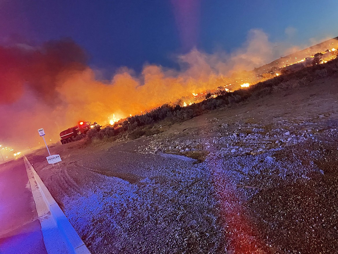 Wednesday evening another fire broke out in Soap Lake within the city limits. It appears to be fireworks-related, according to Grant County Fire District 7 Chief Kirk Sheppard.