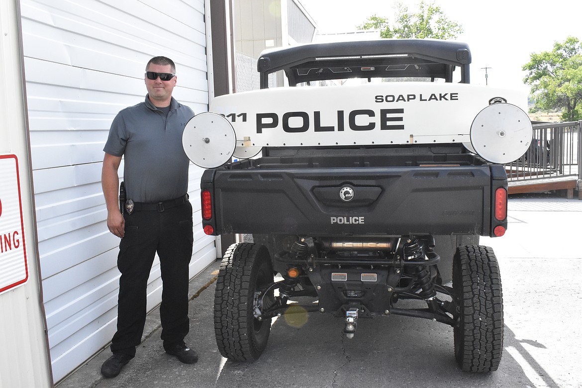 Soap Lake Police Department Chief Ryan Cox headed up efforts to bring back the Soap Box races in this year’s July 4 celebration. He personally worked on the cars to ensure they were race-ready. Fun fact: There’s a tradition that whenever an SLPD member is pictured in the paper, they have to buy the rest of the department pizza. Your turn Chief Cox and you’re welcome SLPD. The Columbia Basin Herald has made a donation to the department’s Benevolent Fund to help those in need. Keep an eye on the paper for additional information about similar traditions at departments around the Basin.