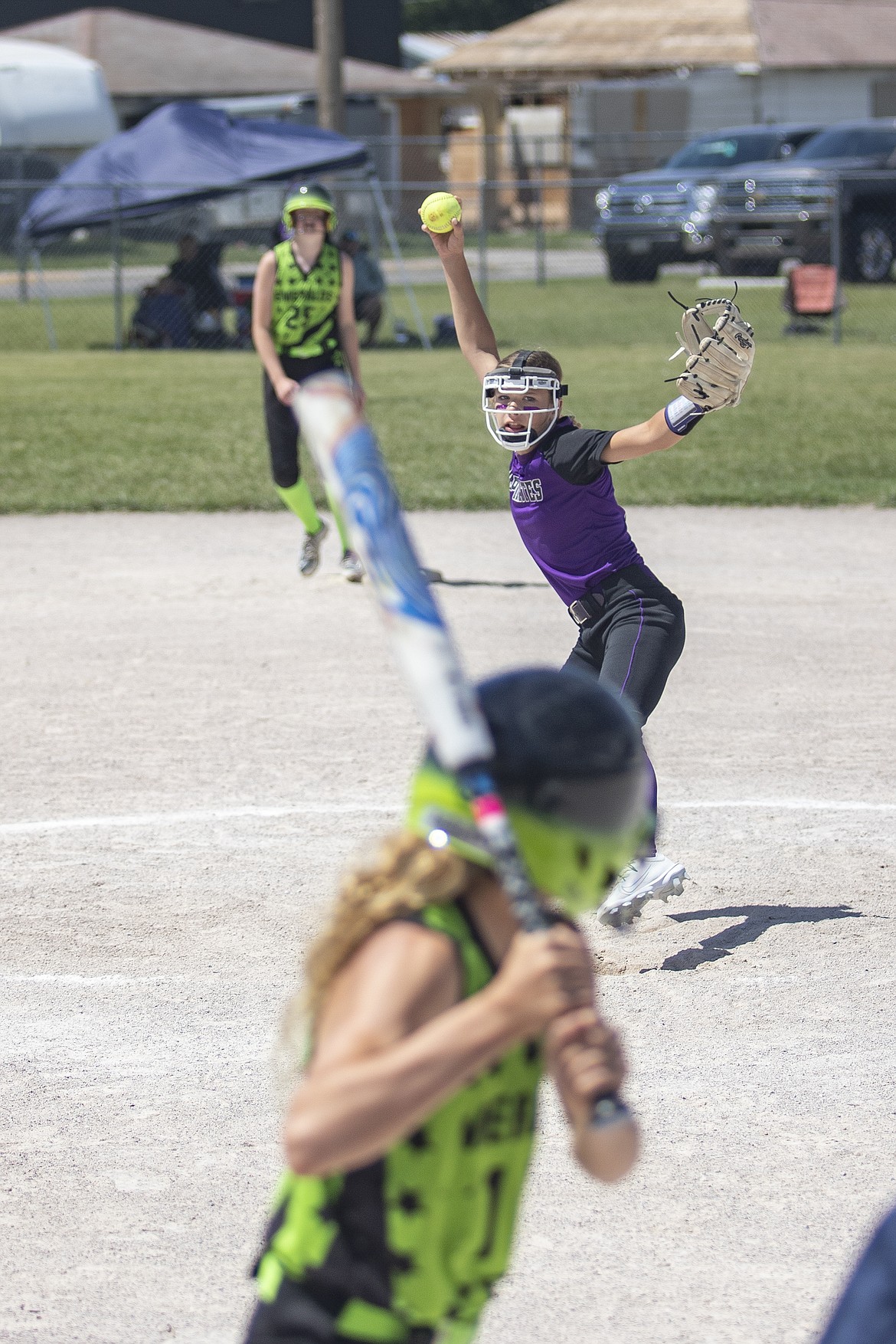 Polson Lady Pirate pitcher Logan McCrea winds up for a strike. (Rob Zolman/Lake County Leader)