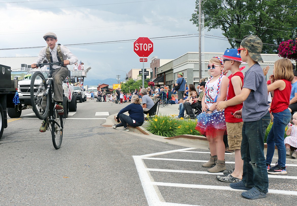 An entrant in the Sandpoint Lions' Grand Parade during Monday's Fourth of July celebration.