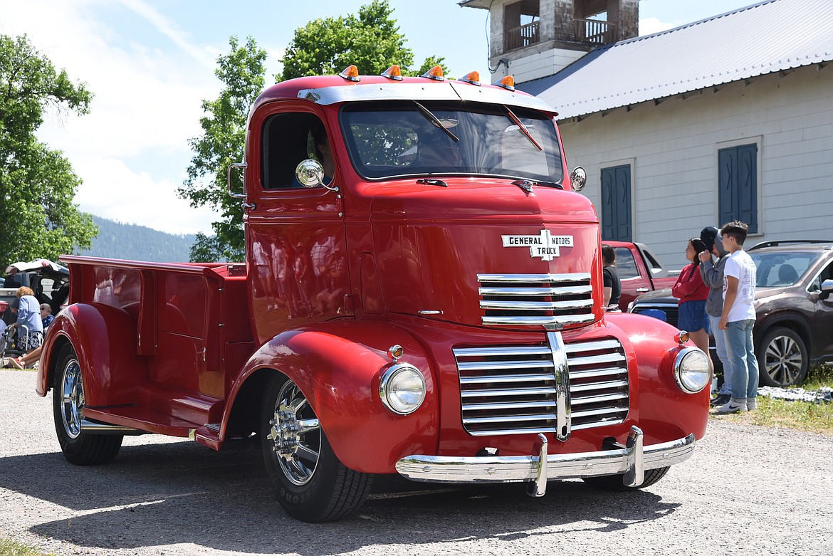 This fabulous restored truck was one of many antique car entries in the parade. (Marla Hall/For the Leader)