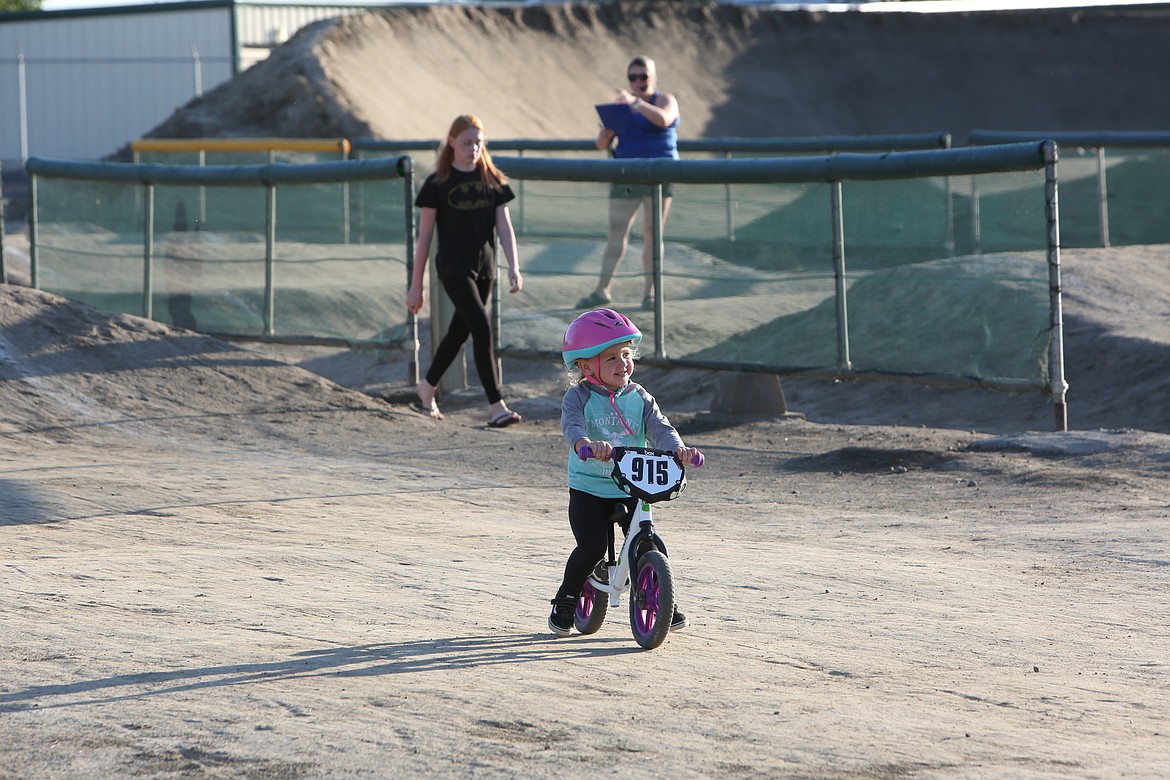 The Moses Lake BMX Association welcomes riders of all ages, so long as they have a helmet and bike. They also have helmets and bikes available to rent.