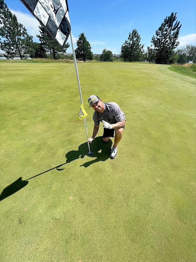 Moses Lake’s AJ Escamilla hit a hole-in-one on the 12th hole at The Links at Moses Pointe this weekend.