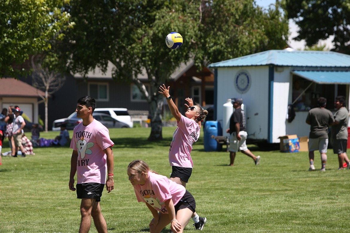 Eleven teams came out to Lions park in Othello for the volleyball tournament on July 4.