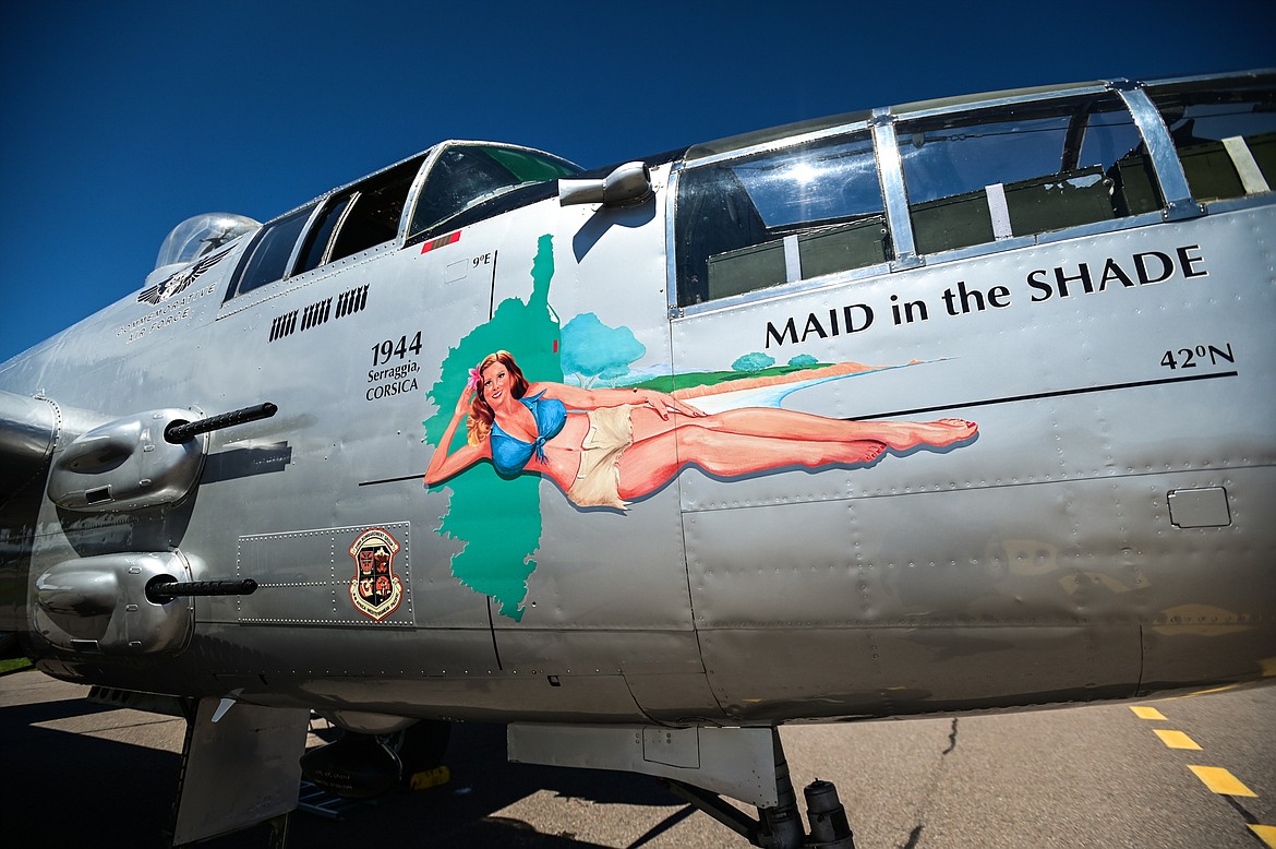 The B-25 Mitchell "Maid in the Shade" from The Airbase Arizona Flying Museum on Tuesday, July 5. (Casey Kreider/Daily Inter Lake)