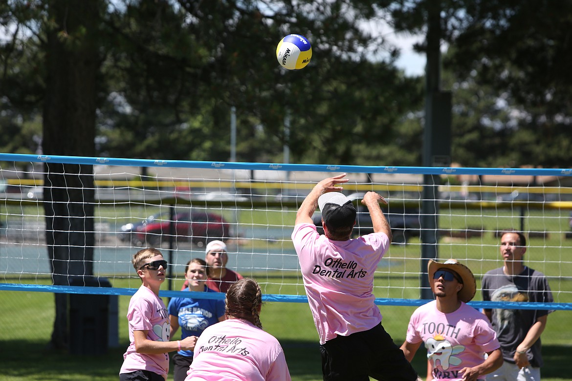 Eleven teams came out to Lions Park in Othello for a volleyball tournament as part of the city’s Fourth of July Celebration.