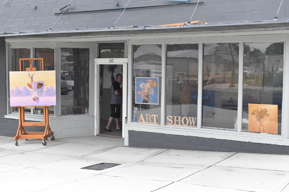 The art show was held at 10 E Main Street in Soap Lake and featured the work of Mihail Kivachitsky.