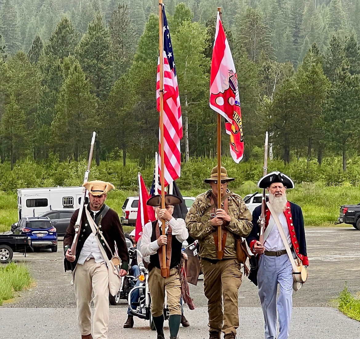 Parade goers at Eastport.