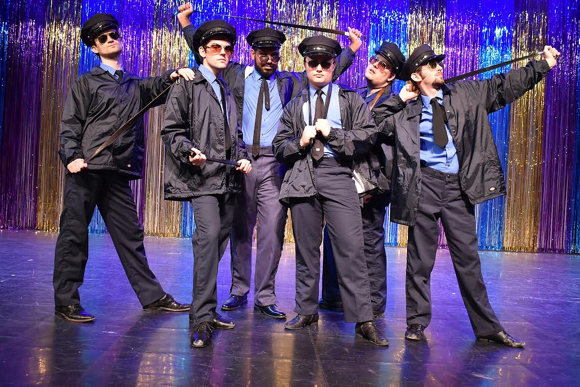 The Bigfork Summer Playhouse's newest production of the season features Travis Ulrich, Tanner Scot, Deiveon Mortinsen, Cody Davis, Justin Wills and Jeff Gallup.
in the musical "The Full Monty."