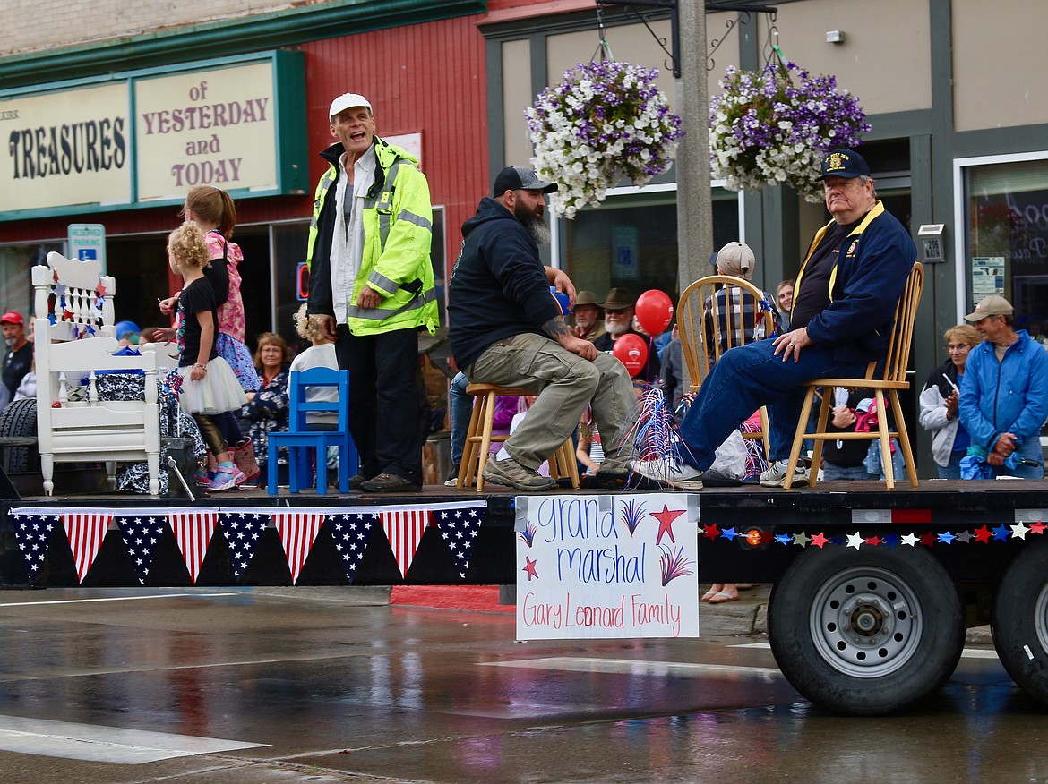 Bonners Ferry 4th of July Parade Grand Marshall Gary Leonard and family.