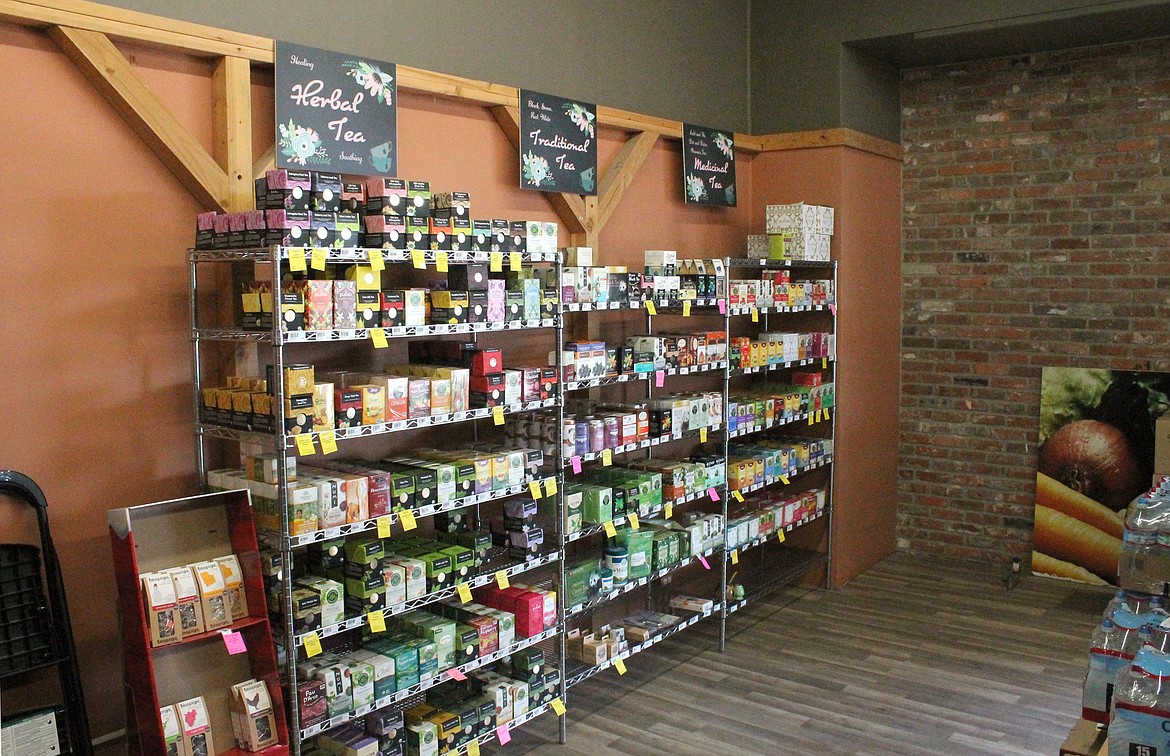 Settler’s Natural Market has an entire room devoted to teas.