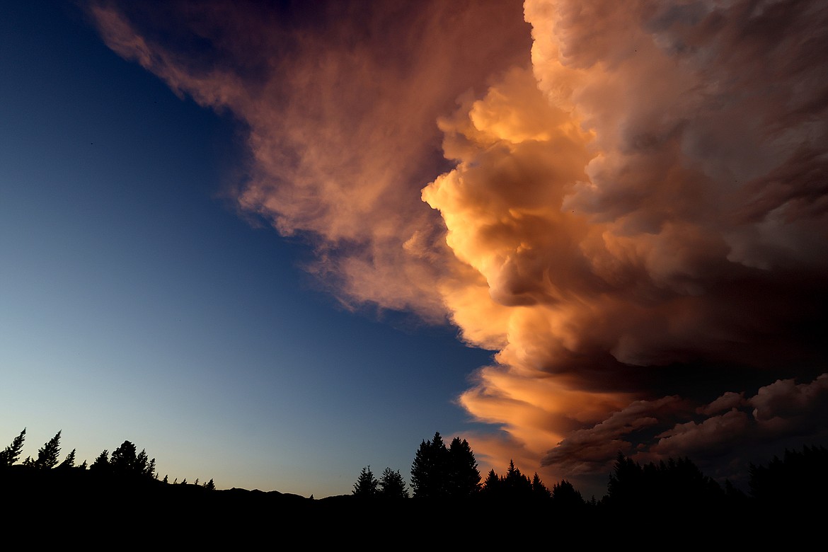 Storm clouds hang menacingly above the area north of Meadow Lake Golf Course in Columbia Falls Thursday evening, July 7. (Jeremy Weber/Daily Inter Lake)